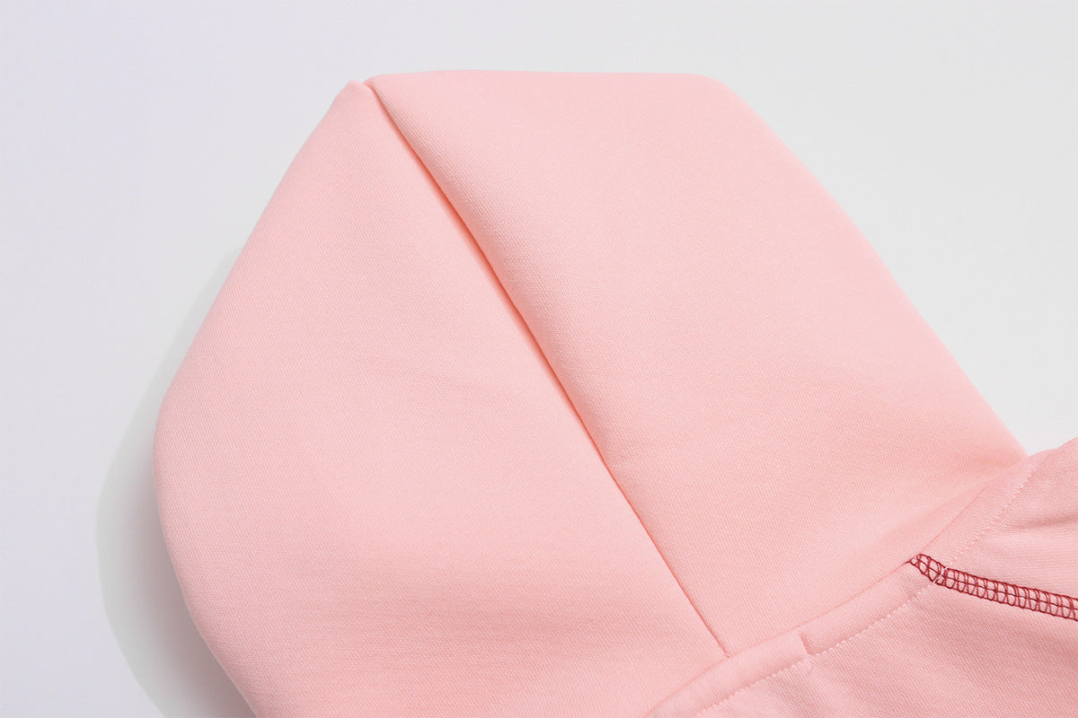 Zip-Hoodie mit kontrastierenden Steppnähten – Kurzer, sportlicher Fit
