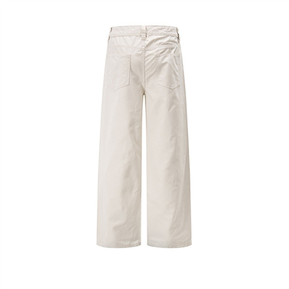 Baggy Cargo Pants for Men – Wide Leg Pleated Straight-Cut Workwear Trousers