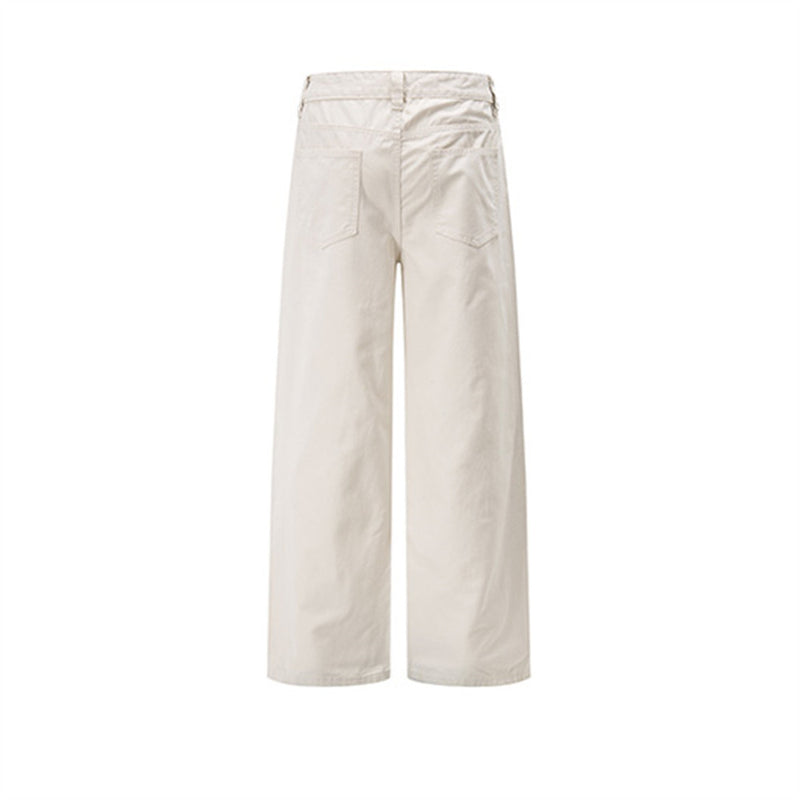 Baggy Cargo Pants for Men – Wide Leg Pleated Straight-Cut Workwear Trousers