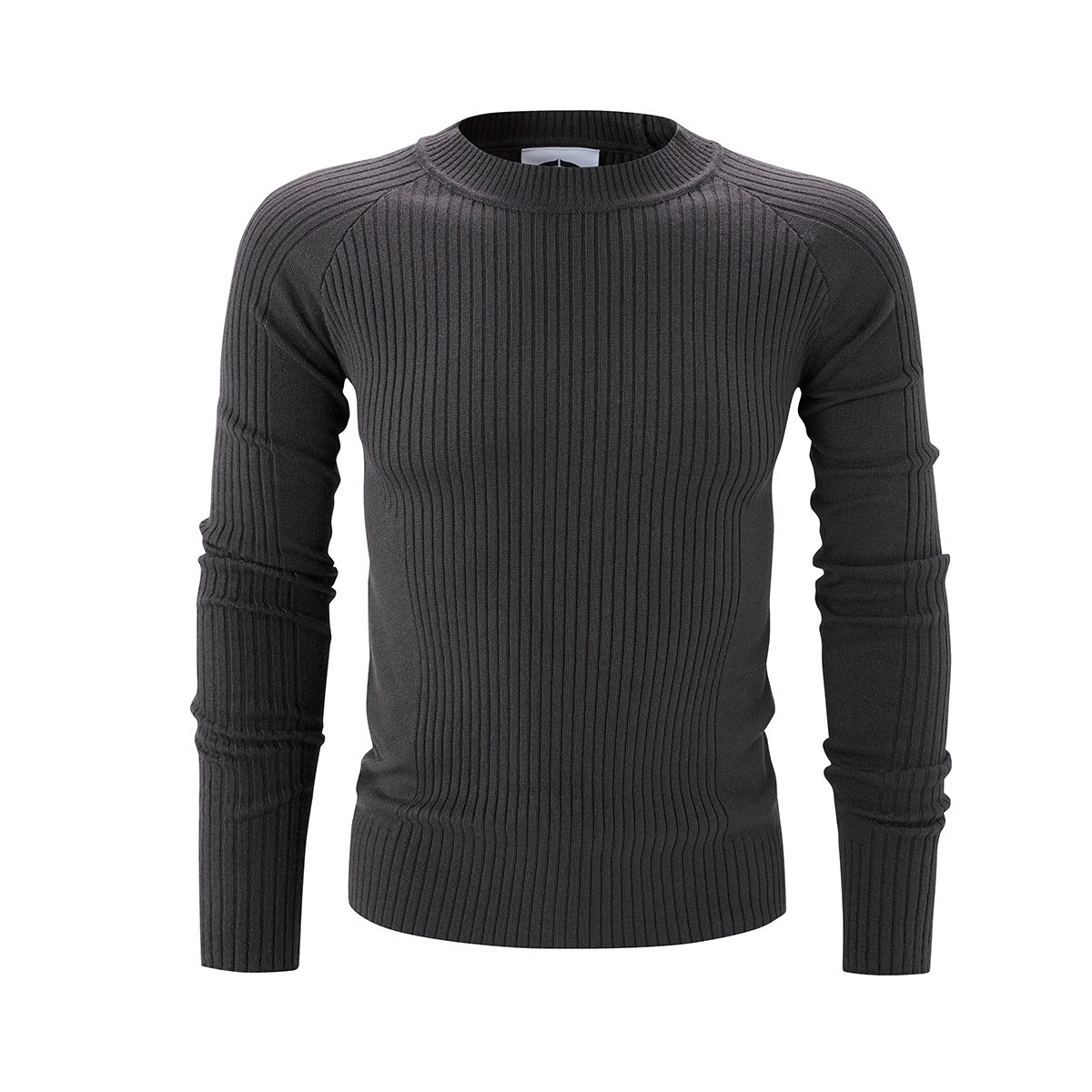 Men's Slim-Fit Ribbed Knit Crewneck Sweater