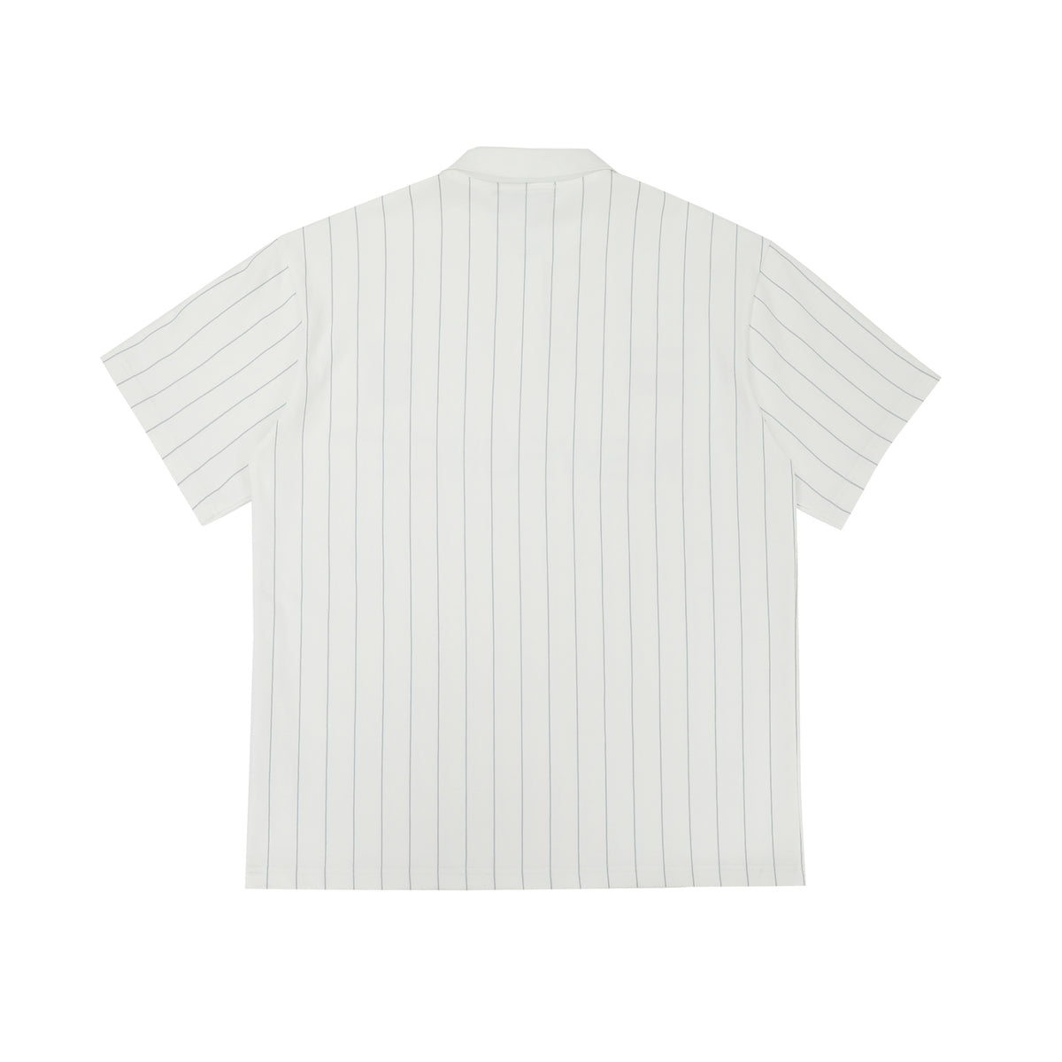 Men's Short Sleeve Pinstripe Polo Shirt – Oversized Varsity Graphic Jersey