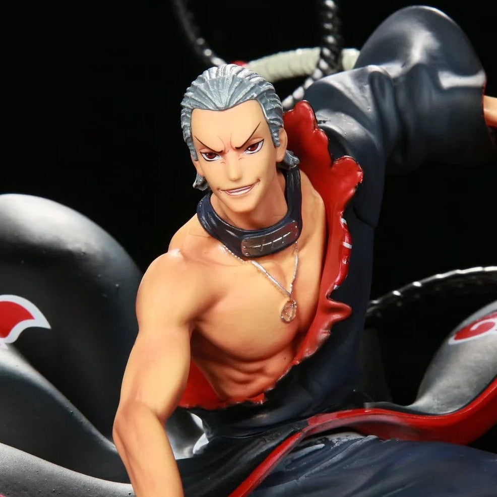 Figura de acción Hidan - Edición de 30 cm de colección | Estatua de anime detallada con armas y pose dinámica