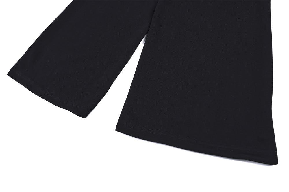 Grim Reaper Embroidered Baggy Sweatpants – Wide Leg Hip-Hop Street Pants