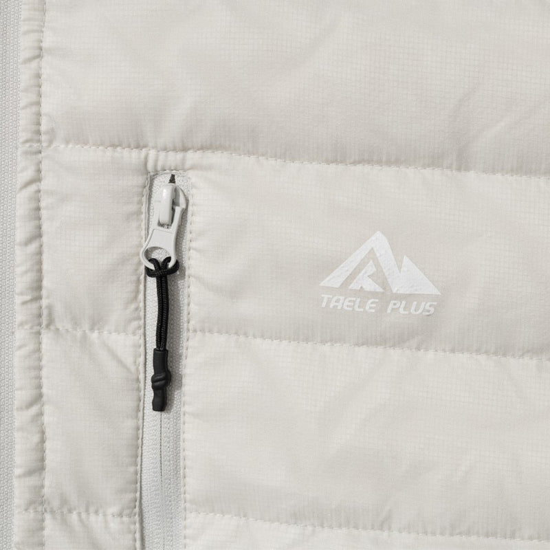 Men's Hooded Puffer Down Jacket – Dual Zip, Solid Color Winter Coat