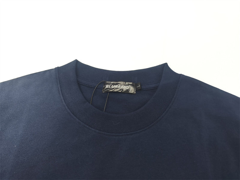 Bluremo Studded Logo Oversized T-Shirt | Washed Gradient Streetwear Tee