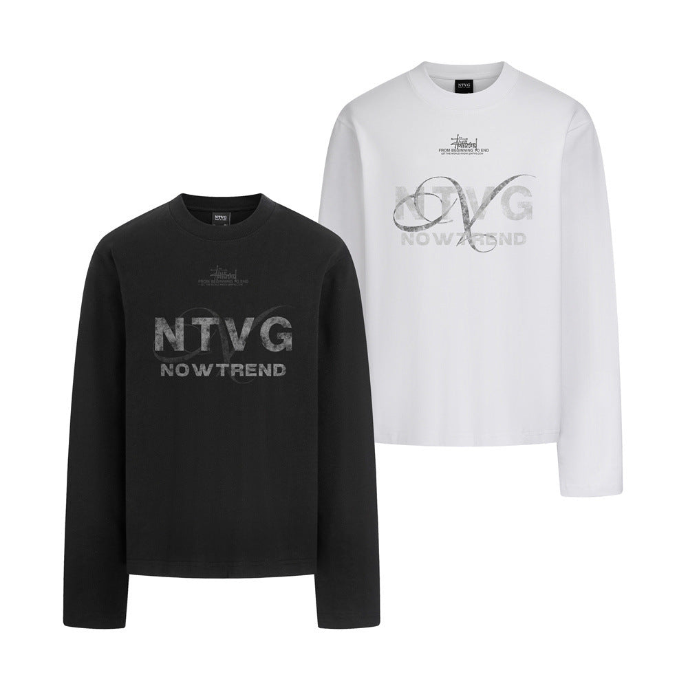 NTVG Nowtrend Graphic Long Sleeve T-Shirt – Relaxed Fit Crew Neck