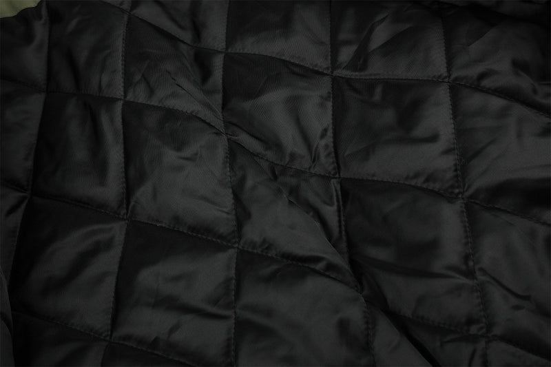 Fur-Trim Hood Bomber Jacket – Padded Winter Flight Coat with Double-Breasted