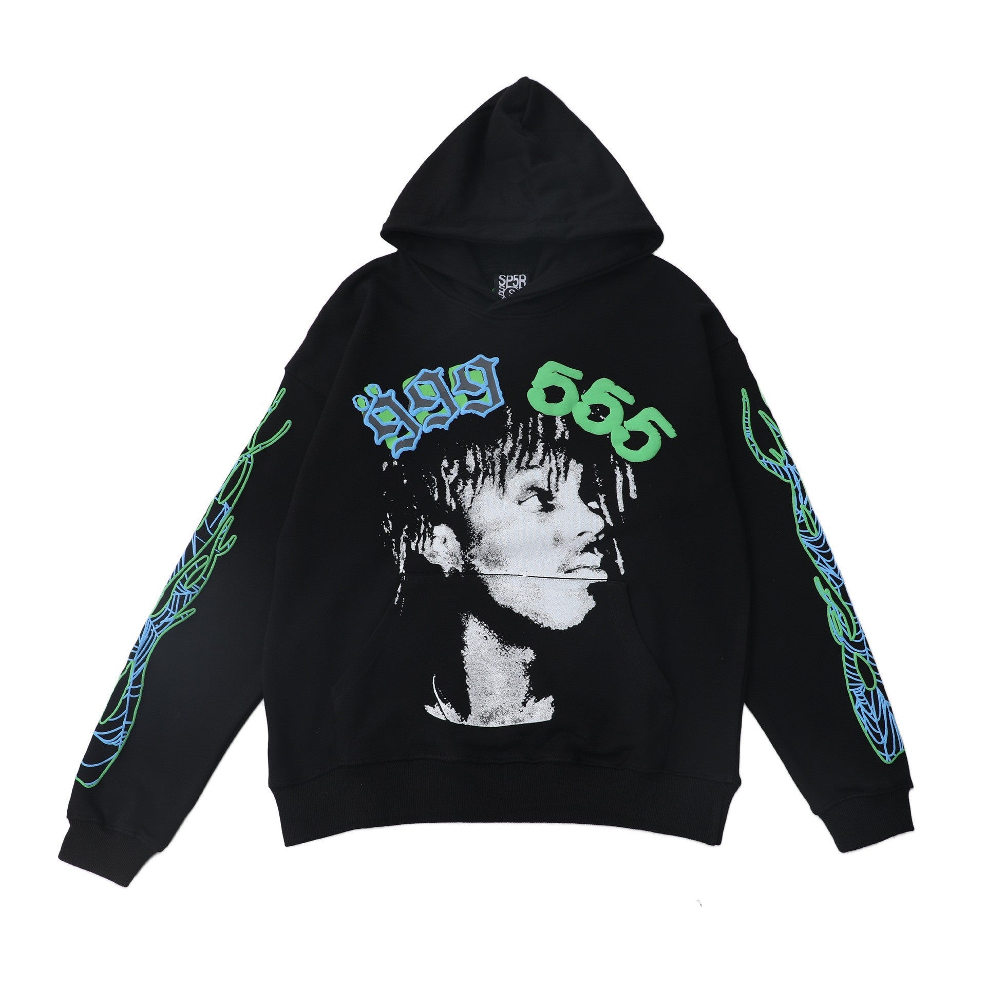 Black Sp5der 999 555 Legacy Hoodie – Black Spider Hoodie 999 555