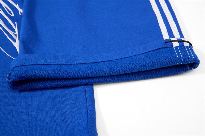 Wide-Leg Track Pants with Skeleton Rider Print and Side Stripe Detail
