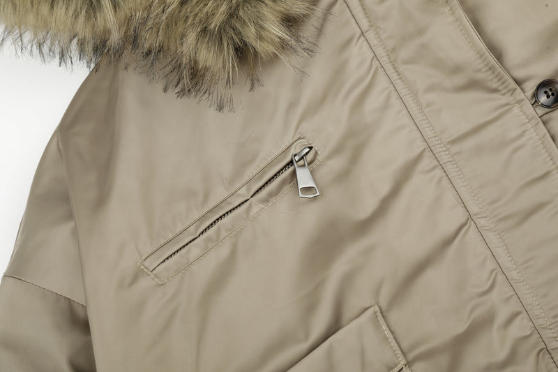 Leopard Print Fleece-Lined Bomber Jacket with Faux Fur Hood