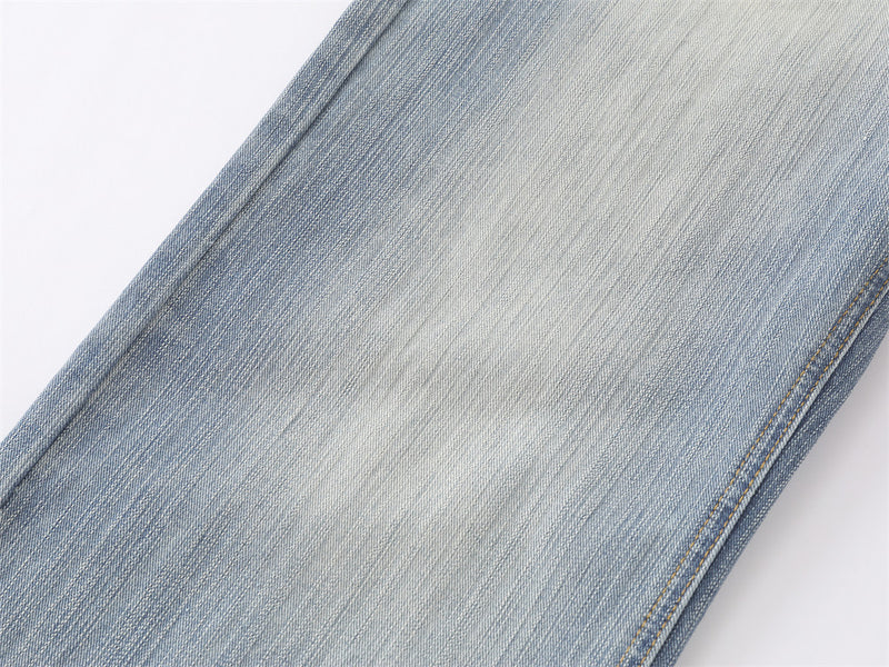 Wide-Leg Baggy Jeans – Men's Light Blue Vintage Washed Straight Denim