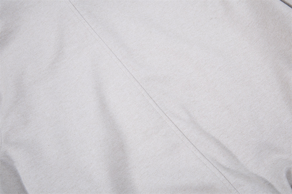 Blouson bomber homme court à col montant – Coupe décontractée, gris clair