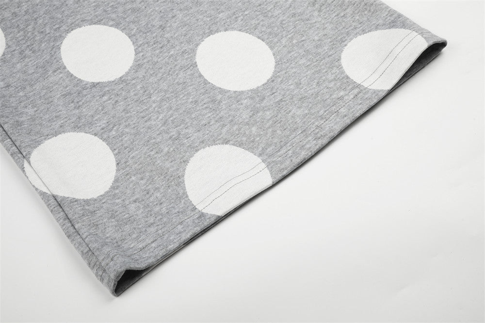 Polka Dot Wide-Leg Sweatpants – Oversized Streetwear Jogger Pants