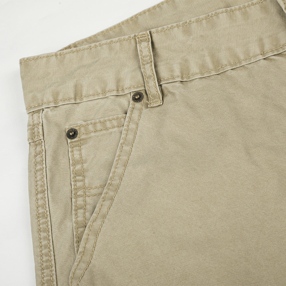 Wide-Leg Cargo Pants with Deconstructed Patchwork Seam Detail