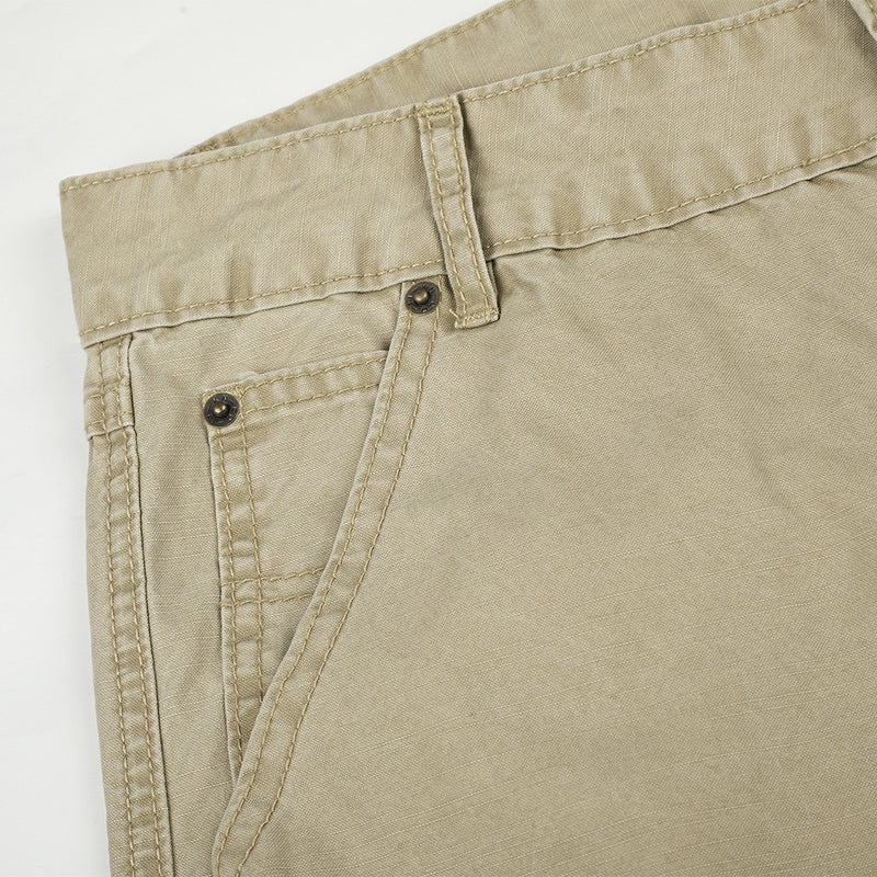 Wide-Leg Cargo Pants with Deconstructed Patchwork Seam Detail