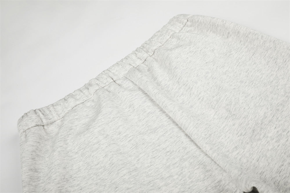 Wide Leg Sweatpants with Gold Stud Detail & Drawstring Waist
