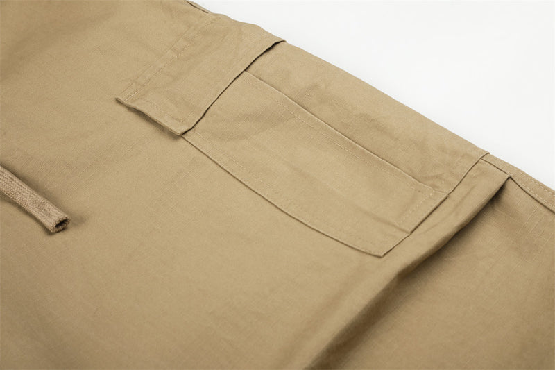 Pantalon cargo wide leg homme – Coupe ample, poches multiples et jambe droite