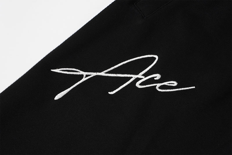 Wide Leg Sweatpants with Leopard Waistband & Pegasus Embroidery