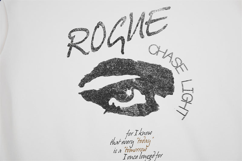 Men's Black Crew Neck Sweater – Rogue Eye Graphic Oversized Sweatshirt
