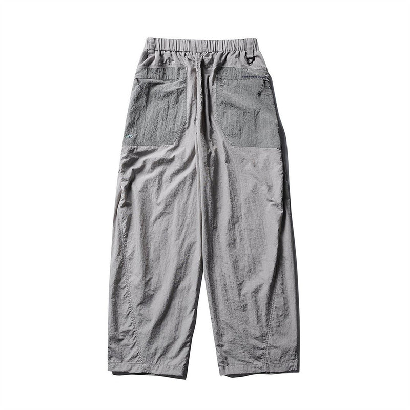 Baggy Wide-Leg Parachute Pants – Unisex Drawstring Jogger with Elastic Waist