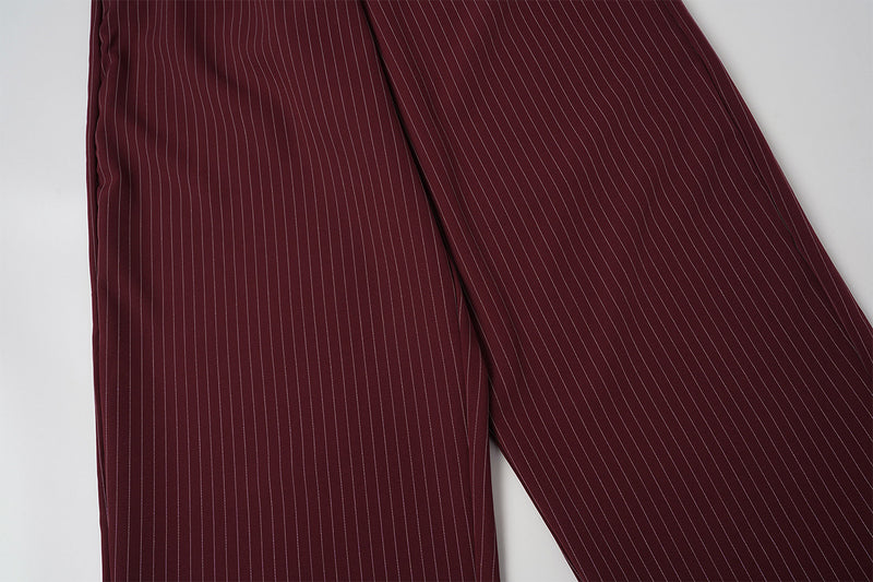 Baggy-Hose mit Nadelstreifen und weitem Bein – Lockere Streetwear-Hose