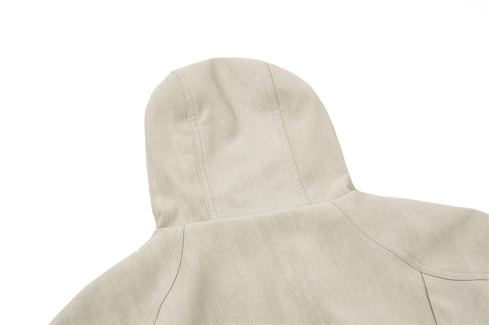Blouson bomber à capuche – Coupe oversize zippée et tissu texturé