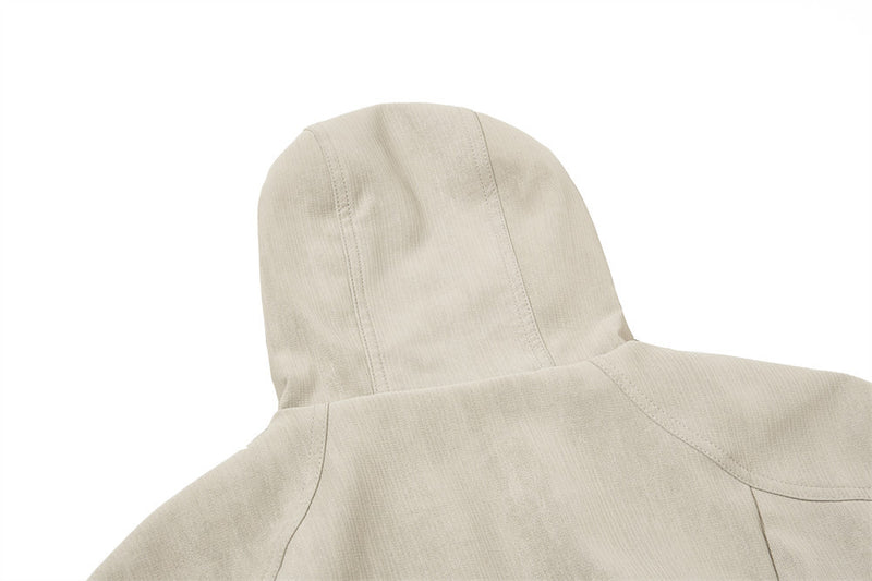 Blouson bomber à capuche – Coupe oversize zippée et tissu texturé