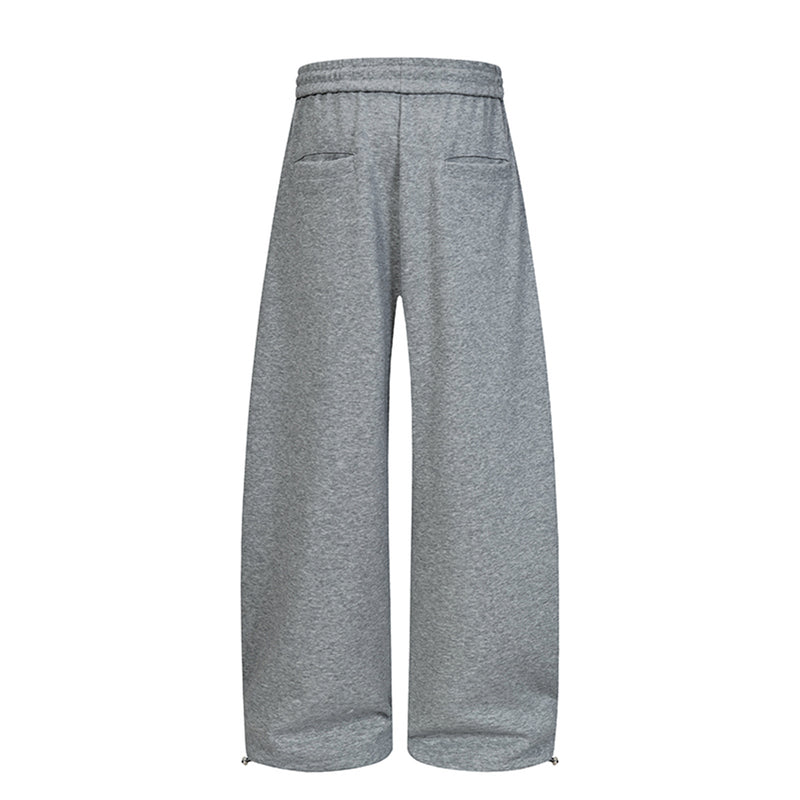 Tribal Print Wide-Leg Sweatpants with Drawstring Waist