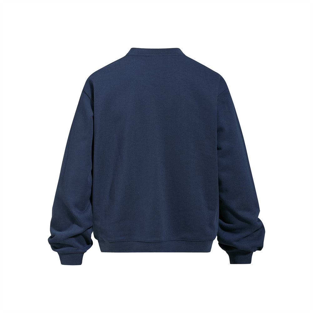 Stay Calm Life Graphic Crewneck Sweatshirt – Oversized Streetwear Pullover