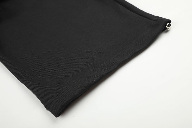 Pantalon de survêtement à jambes larges avec écusson licorne et imprimé graffiti – Streetwear noir