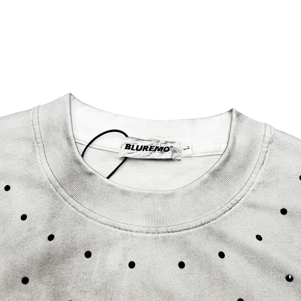 Gothic Logo Distressed Oversized T-Shirt – Washed Streetwear Tee