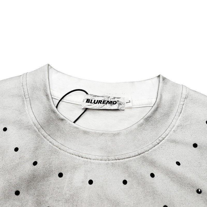 Gothic Logo Distressed Oversized T-Shirt – Washed Streetwear Tee