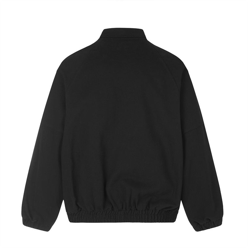 Oversized Workwear Bomber Jacket – Relaxed Fit Button-Up Outerwear