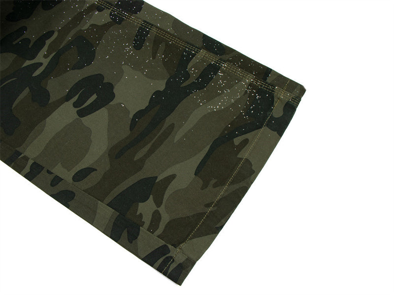 Baggy Green Cargo Pants – Wide-Leg Camo Multi-Pocket Streetwear Trousers