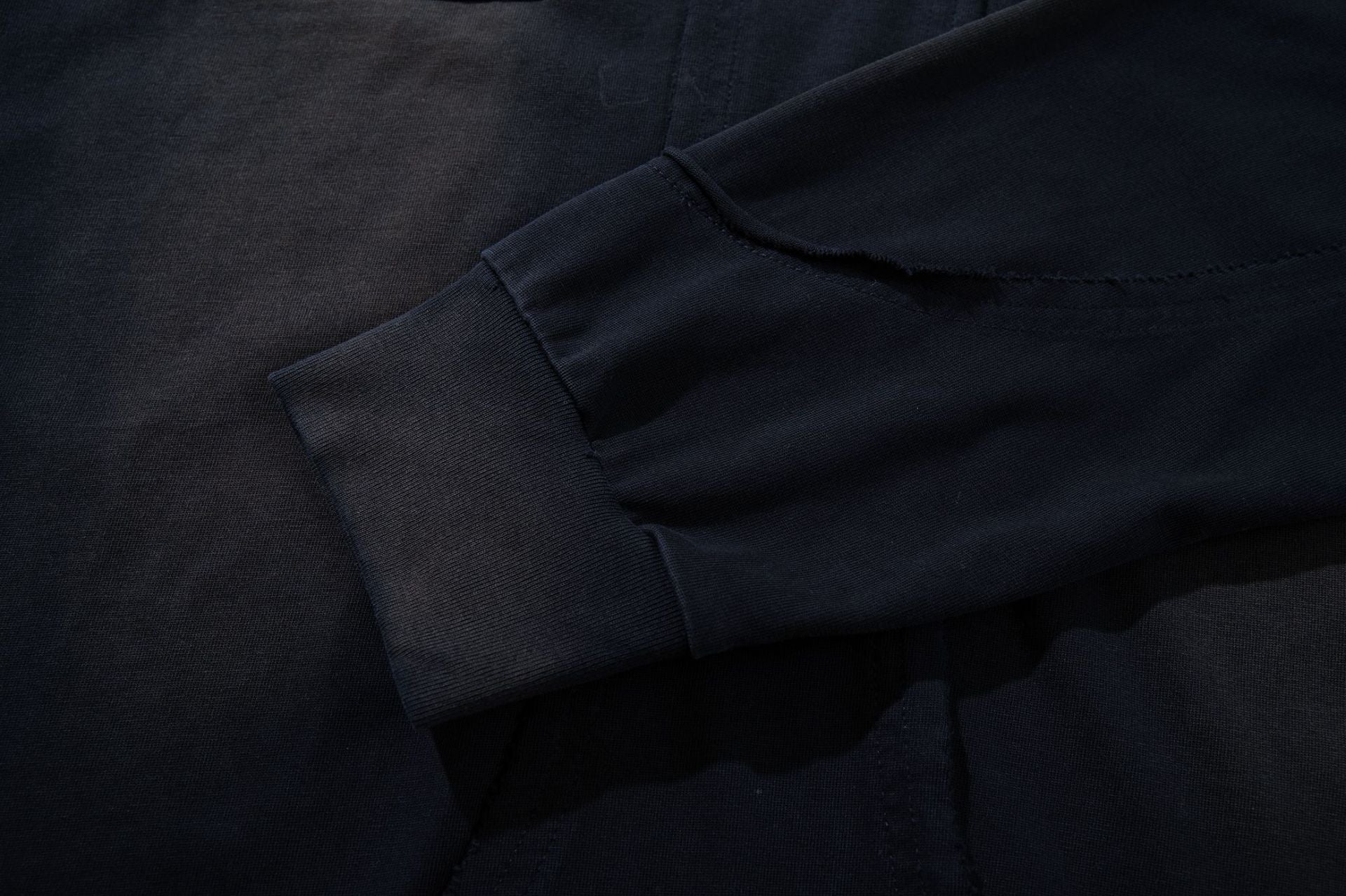 Sweat-shirt oversize à manches longues et poches cargo – Style américain vintage délavé