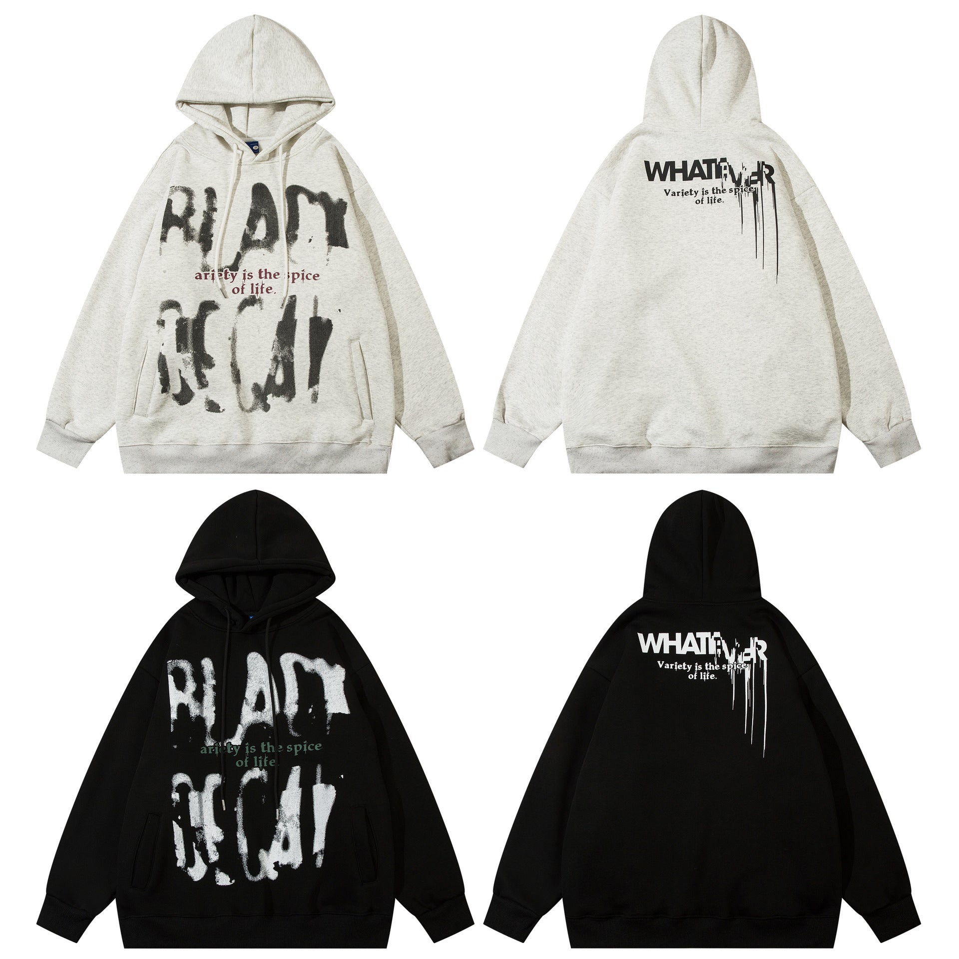 Heavyweight Graffiti Graphic Hoodie – Oversized Street Style Pullover