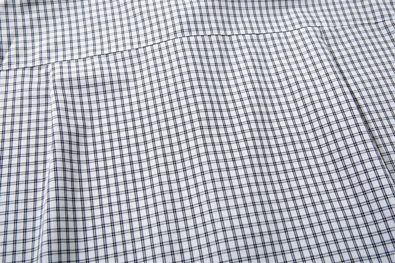 Plaid Long-Sleeve Shirt – Oversized Fit with Drawstring Hem