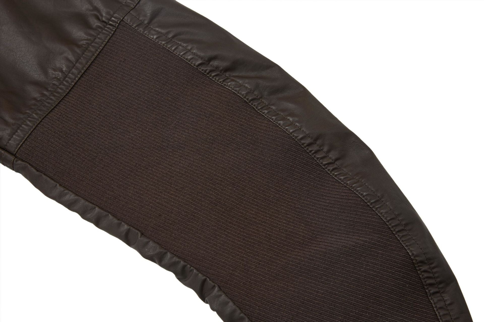 Veste moto en simili cuir – Col montant, poches zippées déconstruites, style biker rétro
