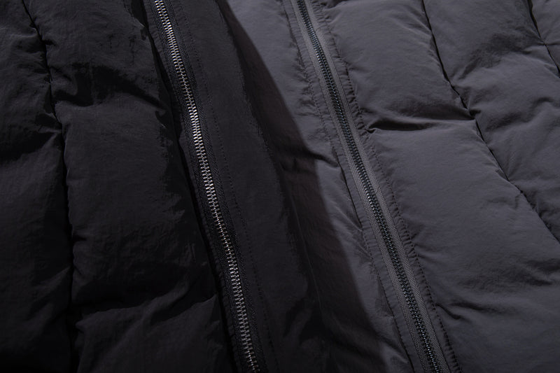 Padded Puffer Vest Stand Collar Zip-Up Sleeveless Jacket