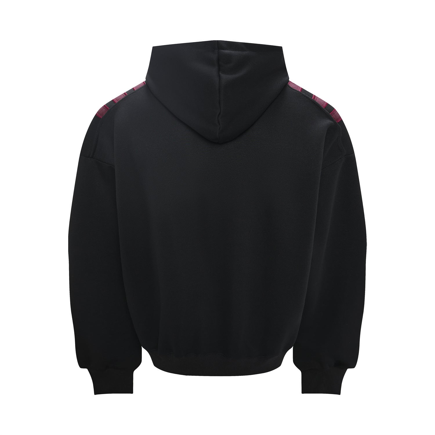 Sweat à capuche oversize à patch étoile et rayures contrastantes aux épaules
