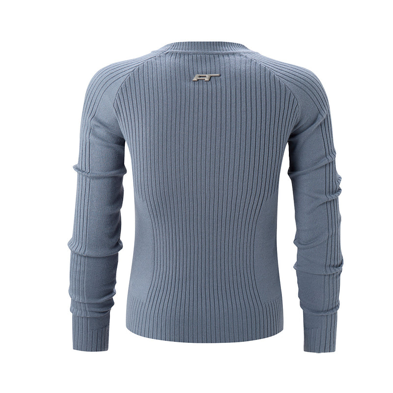 Men's Slim-Fit Ribbed Knit Crewneck Sweater