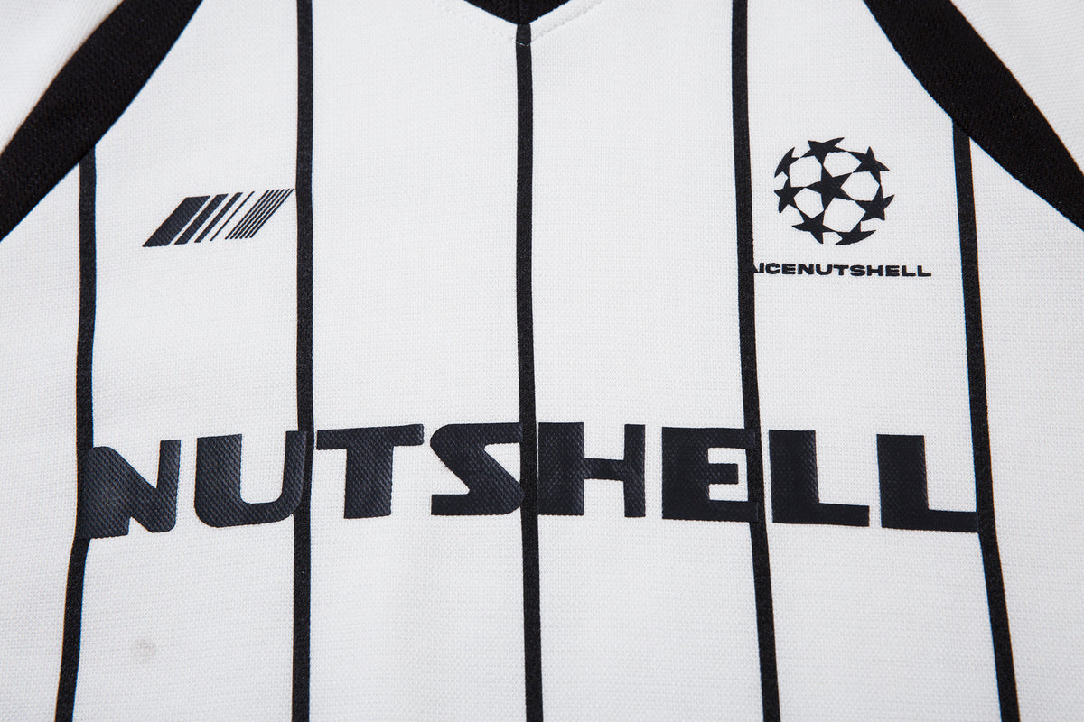 Long Sleeve Athletic Shirt Retro Soccer Jersey – Oversized Pinstripe Football