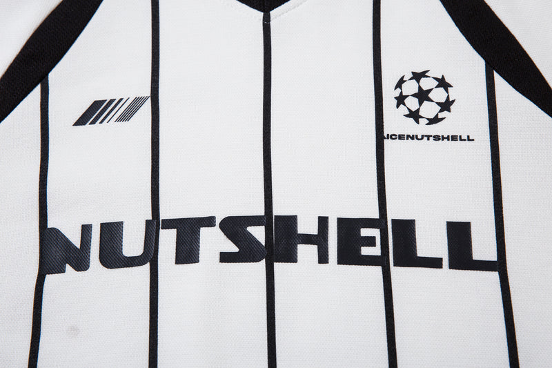 Long Sleeve Athletic Shirt Retro Soccer Jersey – Oversized Pinstripe Football