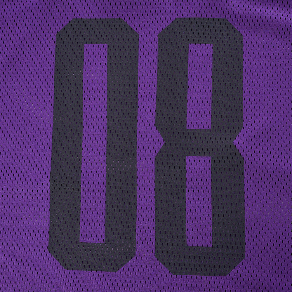 Oversized V-Neck T-Shirt Men's Football Jersey Mesh Number 08 Short Sleeve
