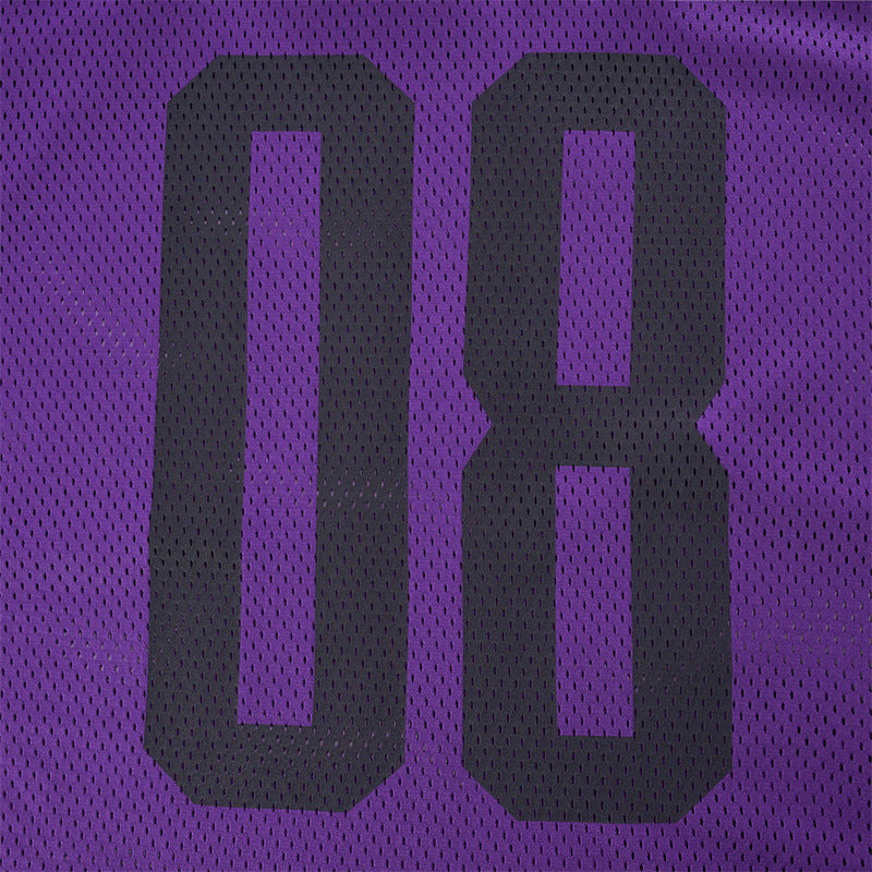 Oversized V-Neck T-Shirt Men's Football Jersey Mesh Number 08 Short Sleeve