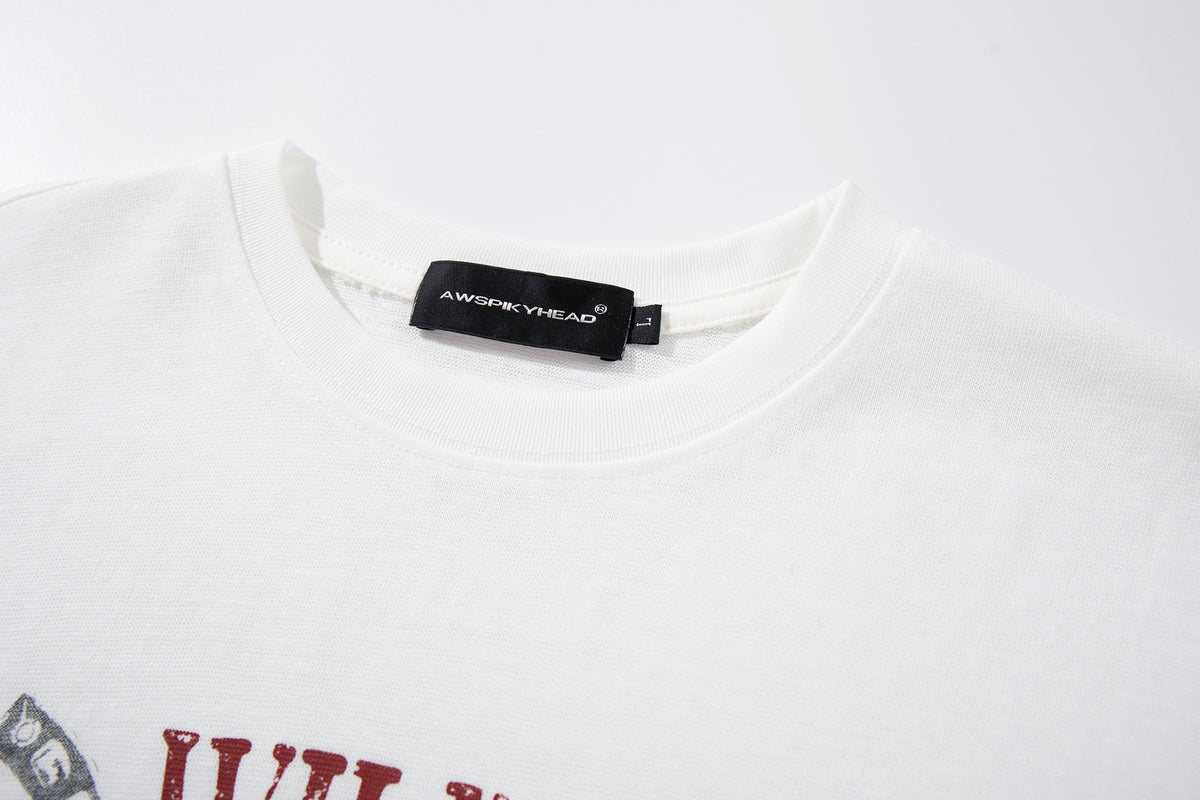 Wild West Graphic Long Sleeve Shirt – Vintage American Streetwear Print Tee