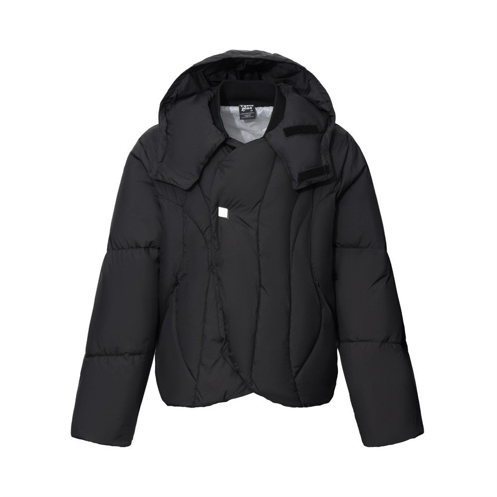 Oversized Hooded Puffer Jacket – Quilted Thick Padded Winter Coat