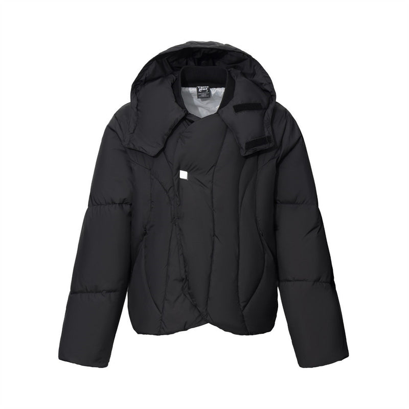 Oversized Hooded Puffer Jacket – Quilted Thick Padded Winter Coat