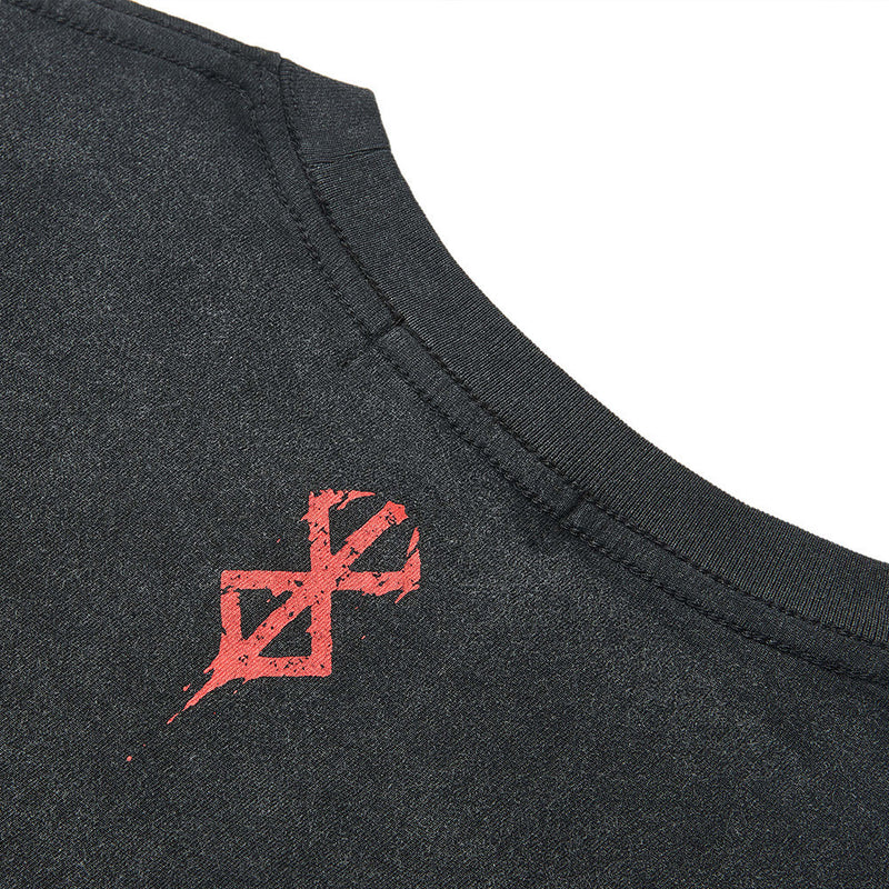 Berserk Anime Graphic T-Shirt – Vintage Washed Crew Neck Tee