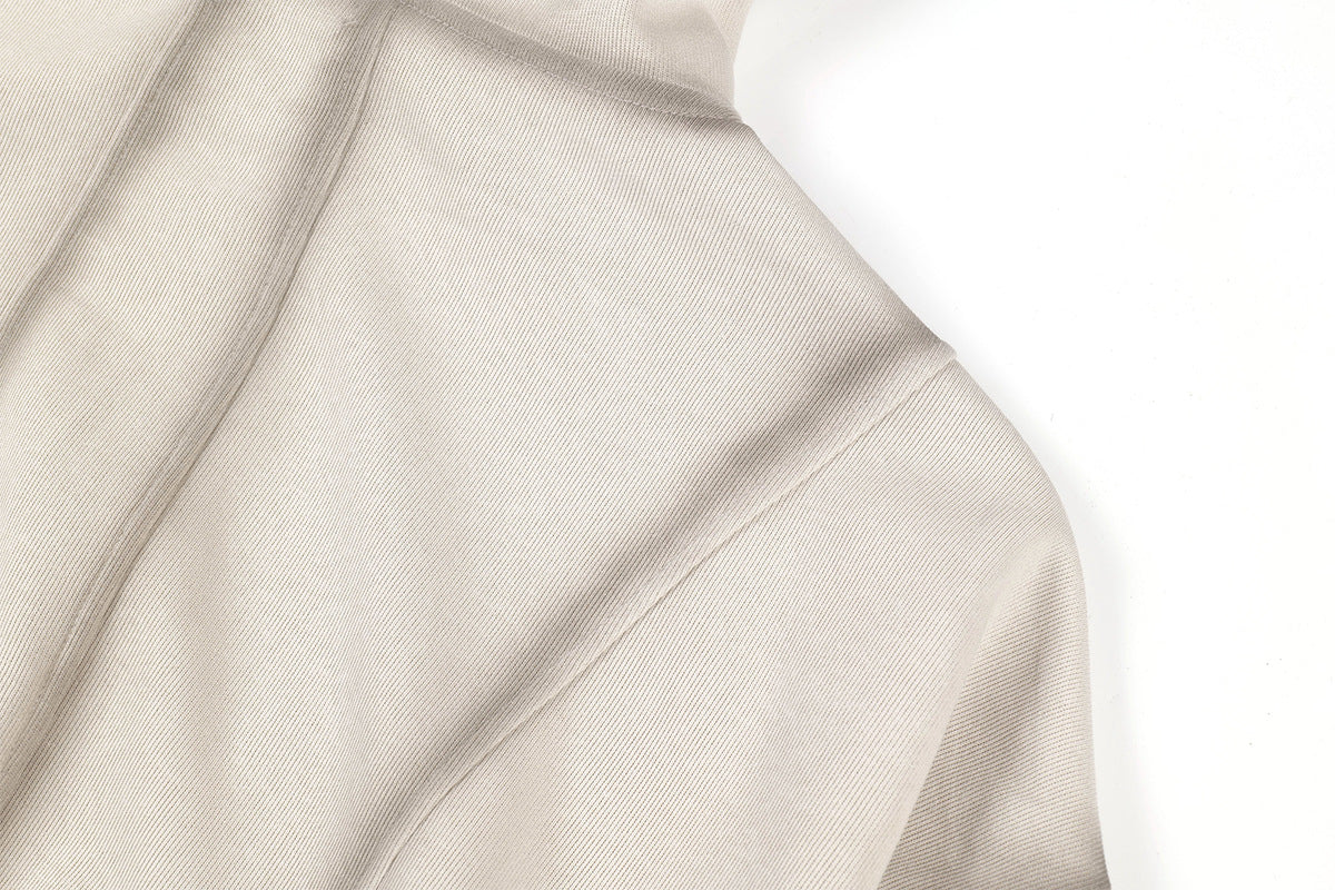 Sudadera de hombre con capucha y cremallera, paneles lavados y corte extragrande